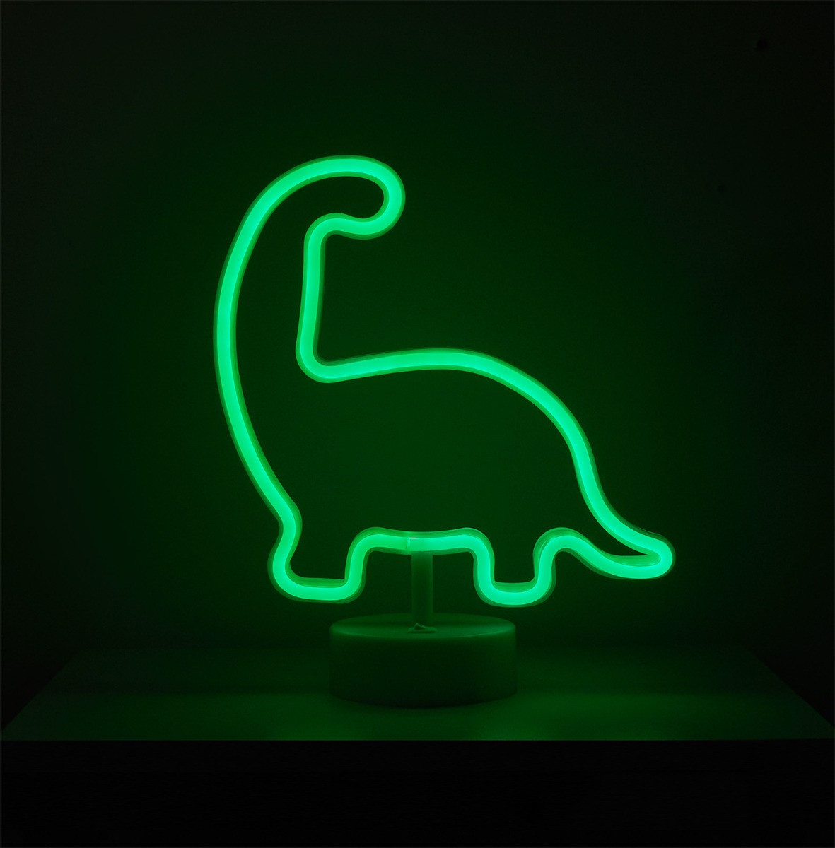 Glow Dinosaur Neon Light - Green>
