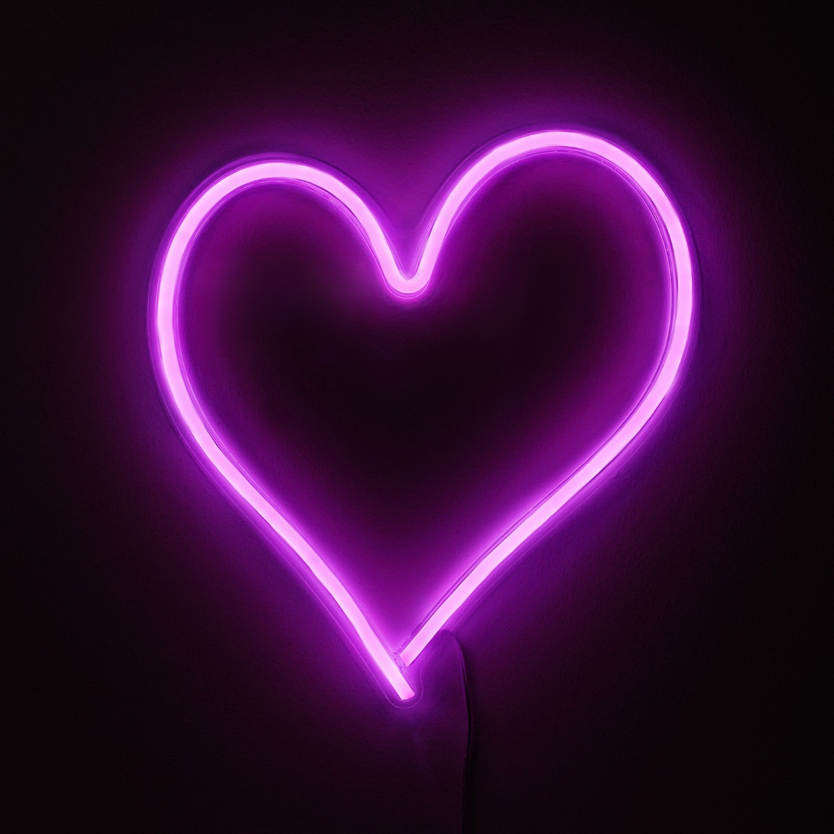 Glow Heart Neon Light - Pink>
