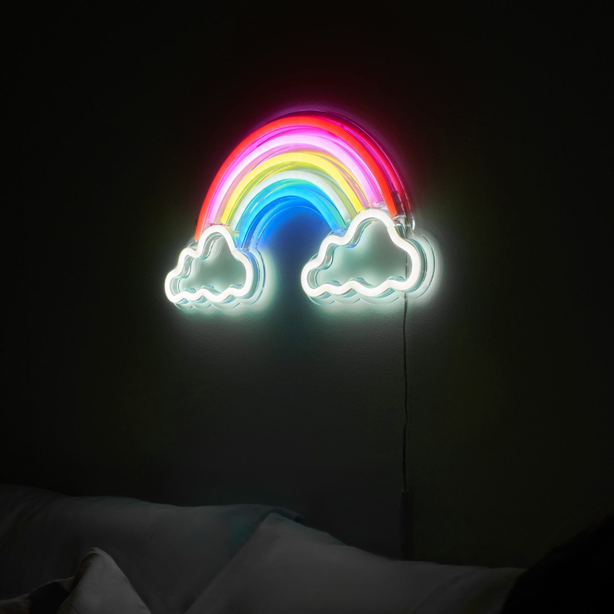 Glow Rainbow And Cloud Neon Light - Multicolour>