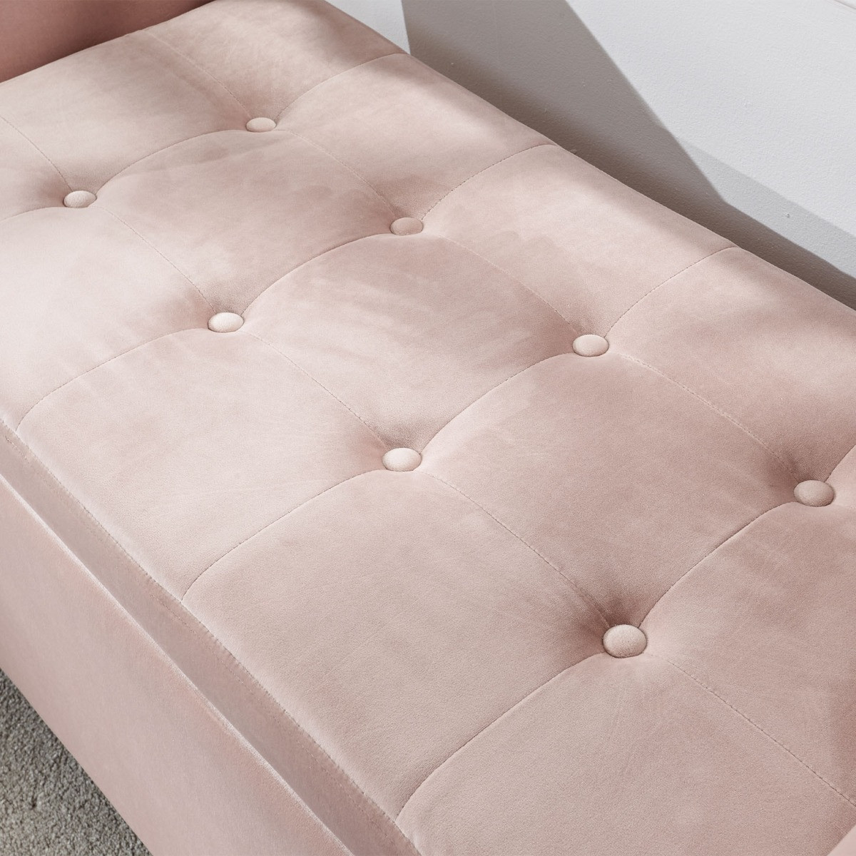 Genoa Window Fabric Seat - Blush Pink>