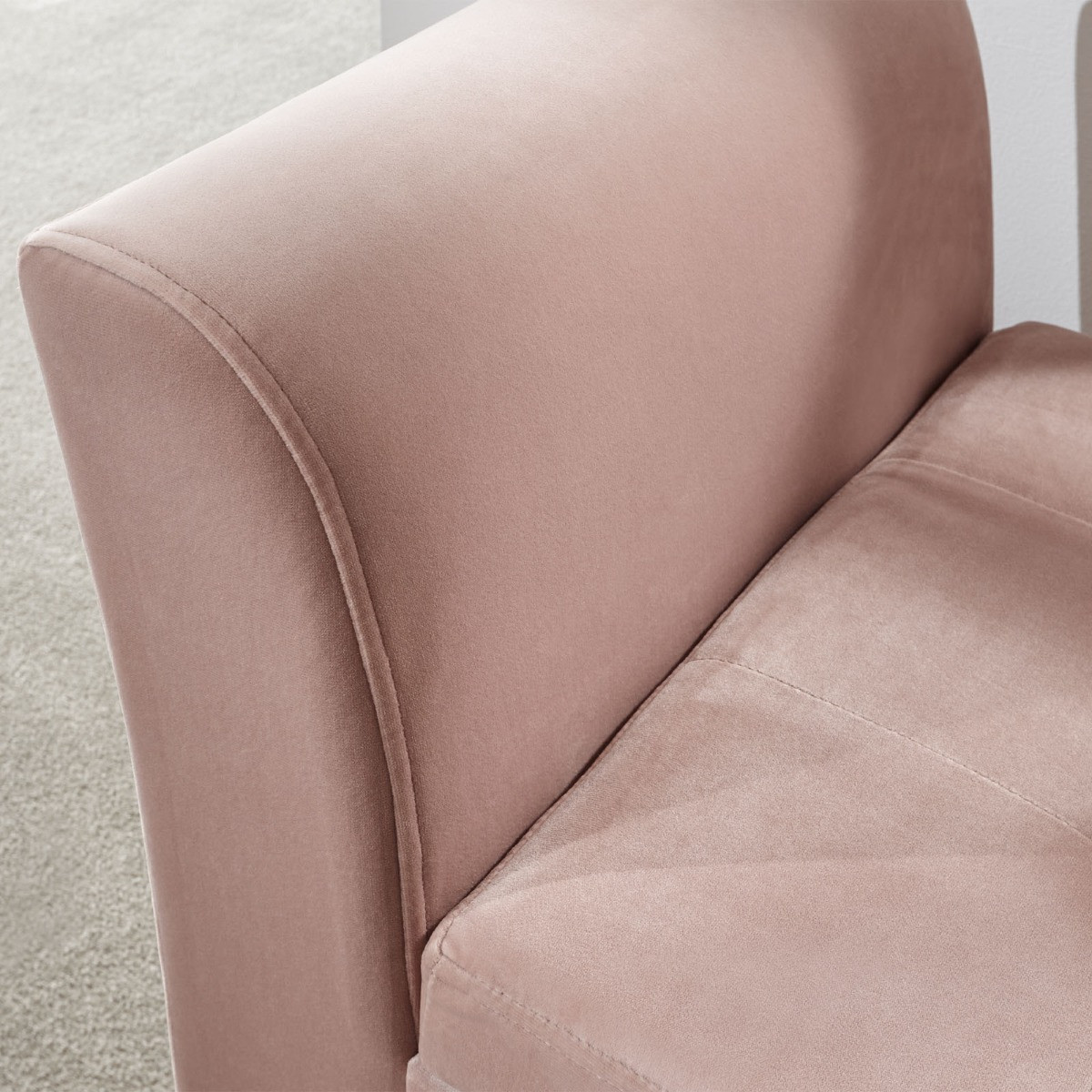 Genoa Window Fabric Seat - Blush Pink>