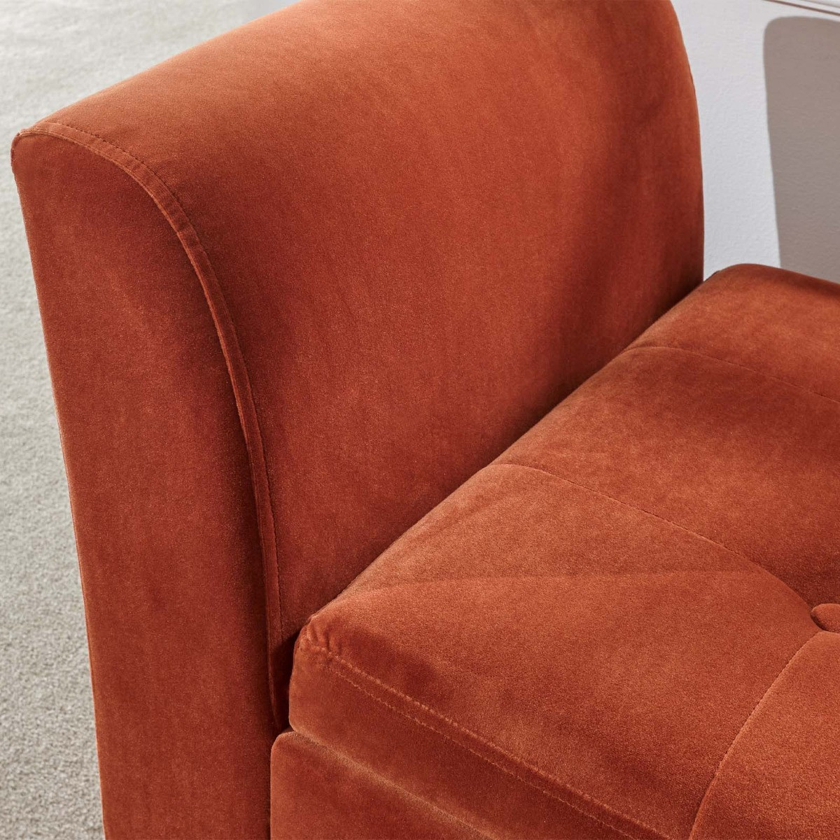 Genoa Window Fabric Seat - Russet>