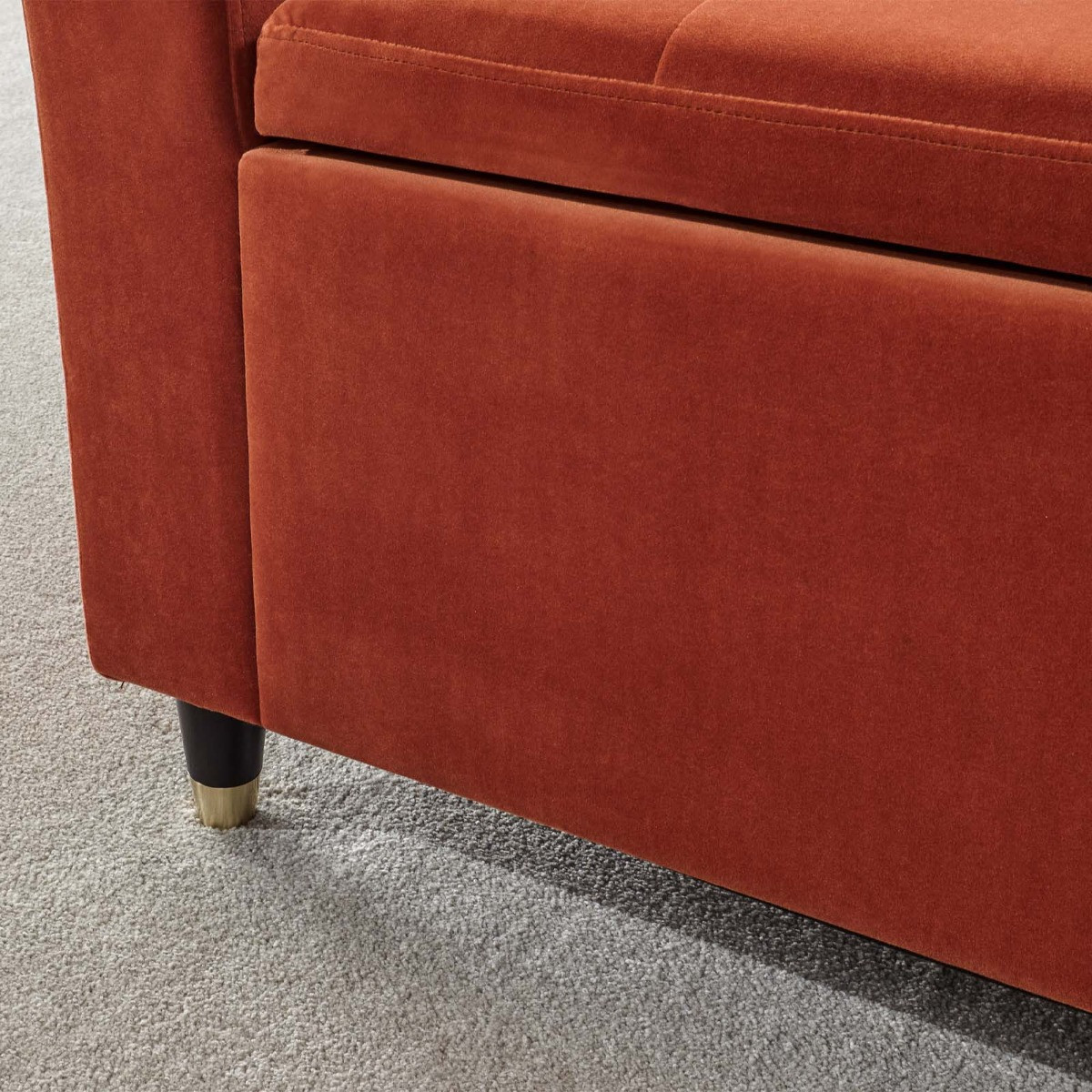 Genoa Window Fabric Seat - Russet>