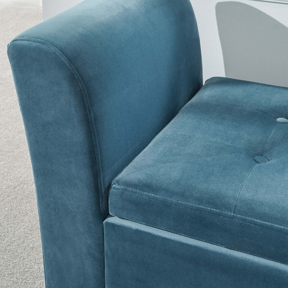 Genoa Window Fabric Seat - Teal>