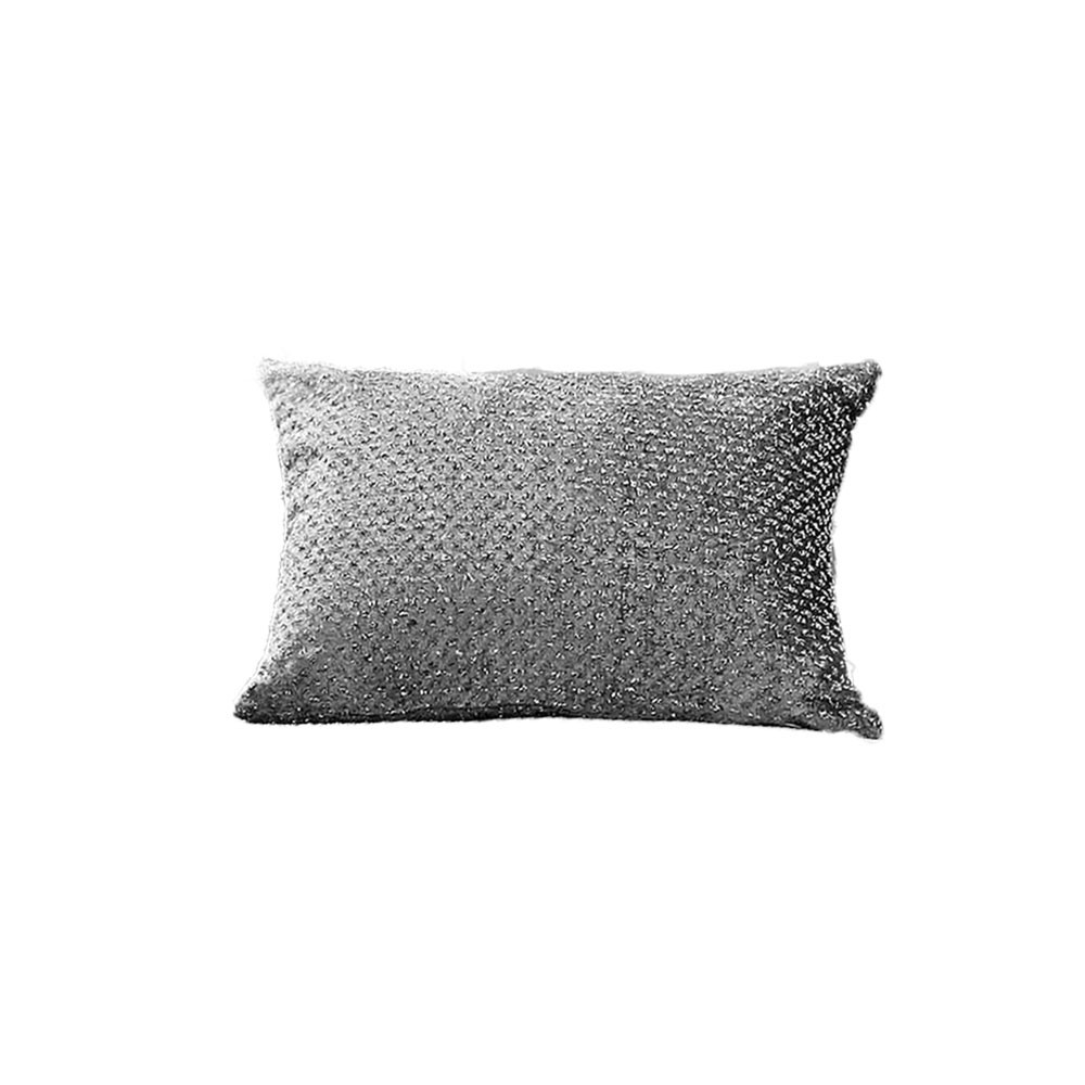 Sienna Home Glitter Velvet Sparkle Cushion 30 x 50cm - Grey>
