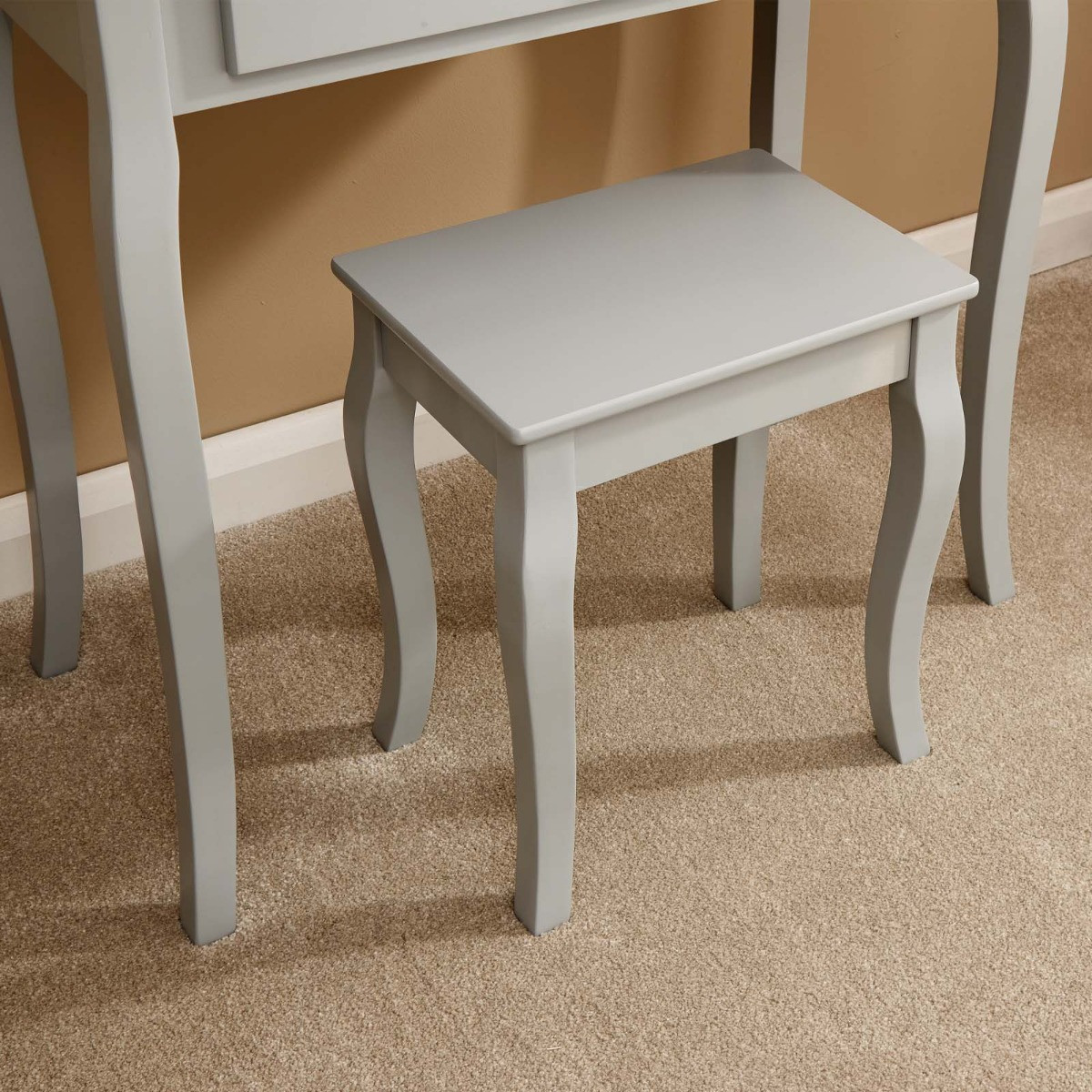 Grace LED Mirror Dressing Table - Grey>