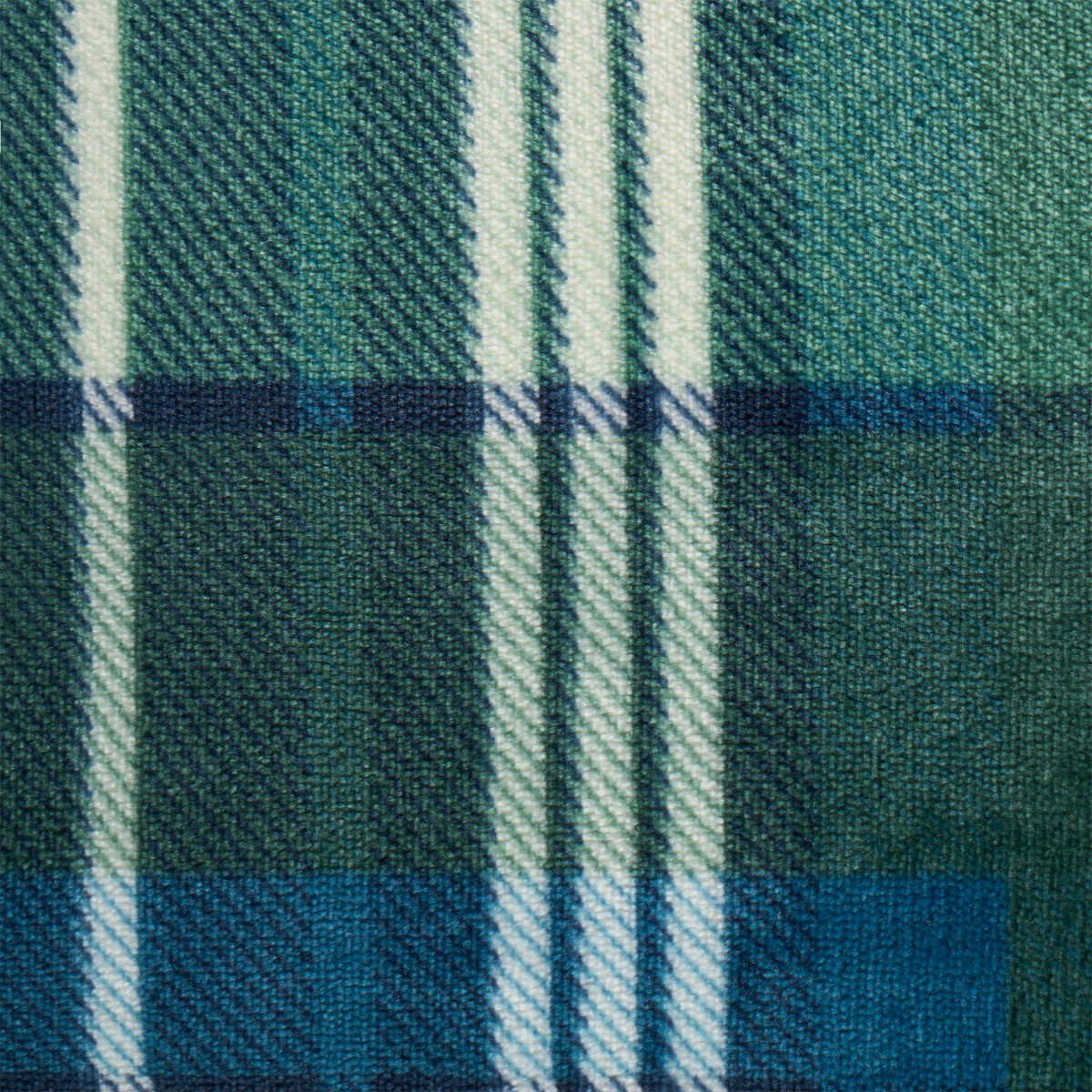 OHS Hudson Flannel Check Cushion Covers - Green >
