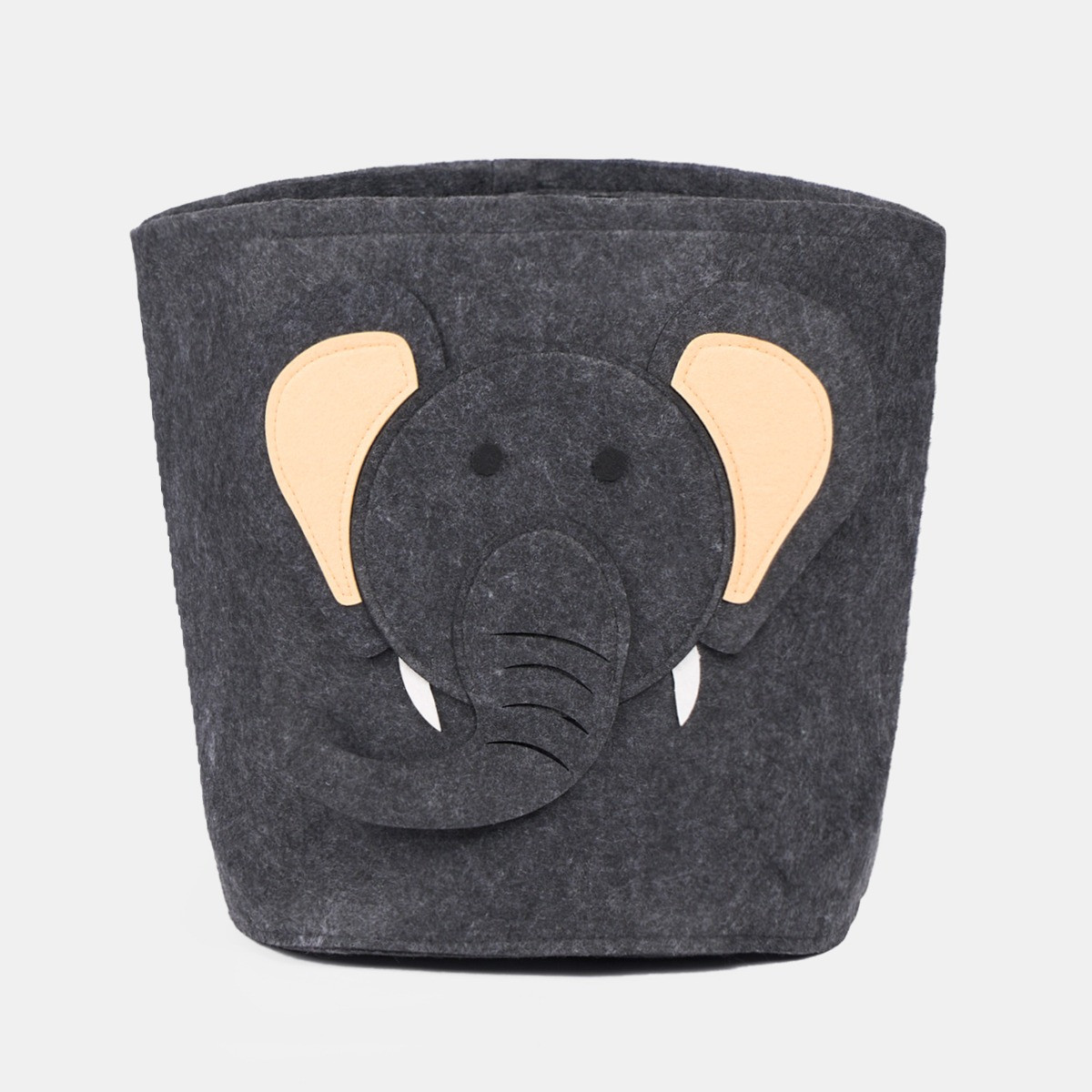 OHS Elephant Felt Storage Basket - Charcoal>