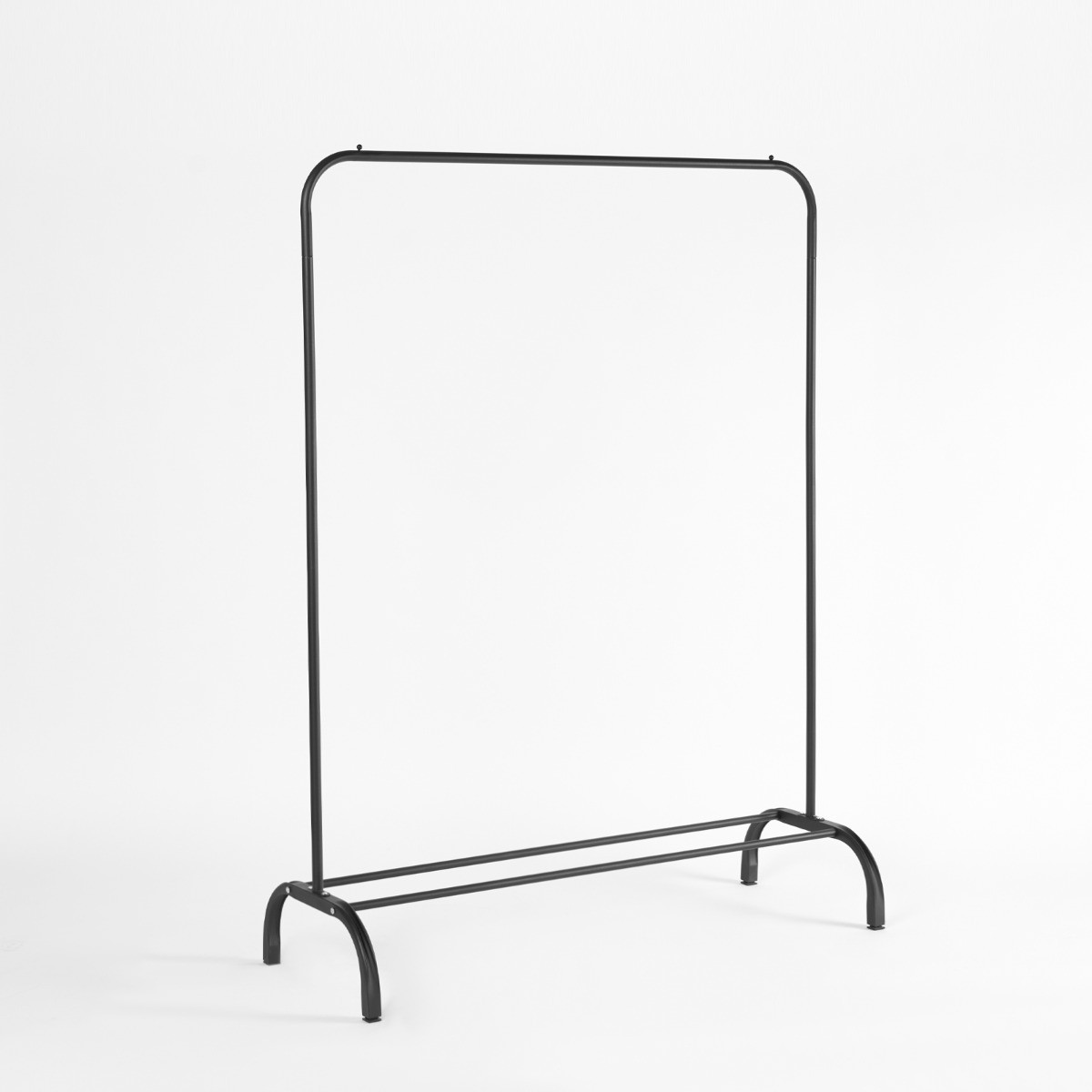 OHS Heavy Duty Clothes Rail with Shoe Rack - Black>