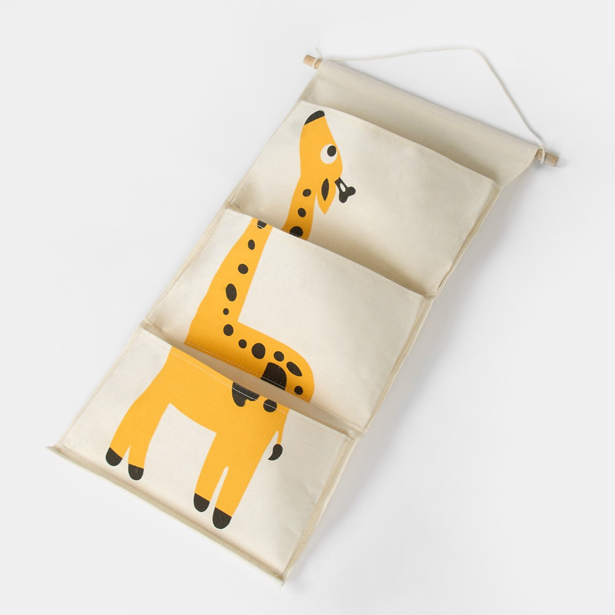 OHS Kids Giraffe Hanging Storage Organiser - Beige>