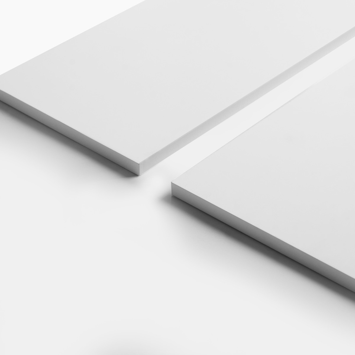 OHS Large Floating Shelves, 2 Piece - White>