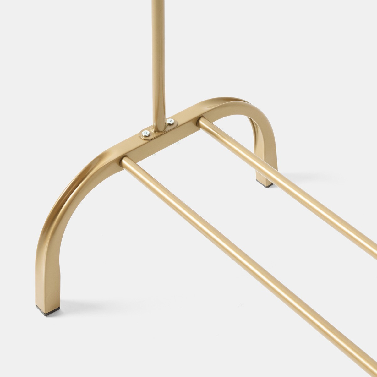 OHS Heavy Duty Clothes Rail With Shoe Rack - Gold>