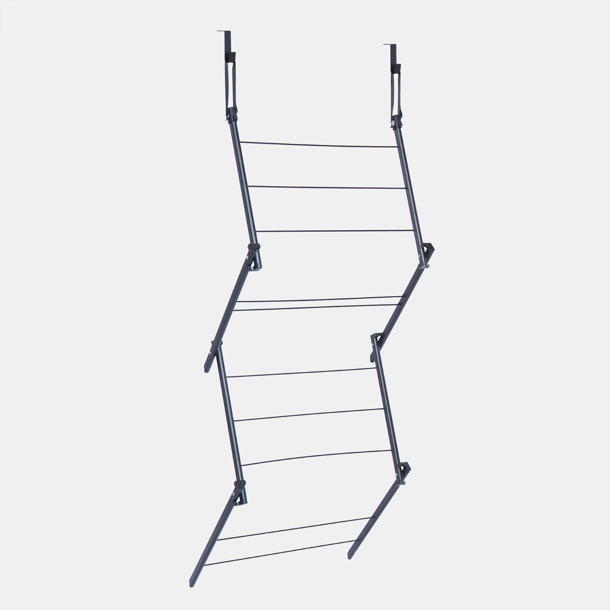 OHS 5m Over Door Concertina Airer - Black>