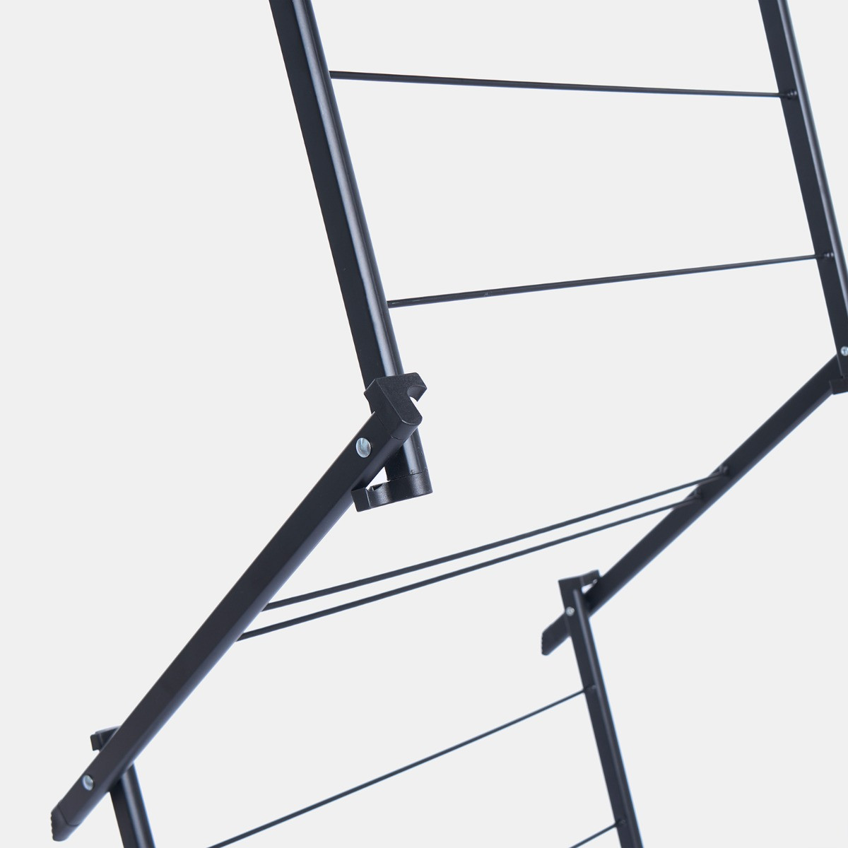 OHS 5m Over Door Concertina Airer - Black>