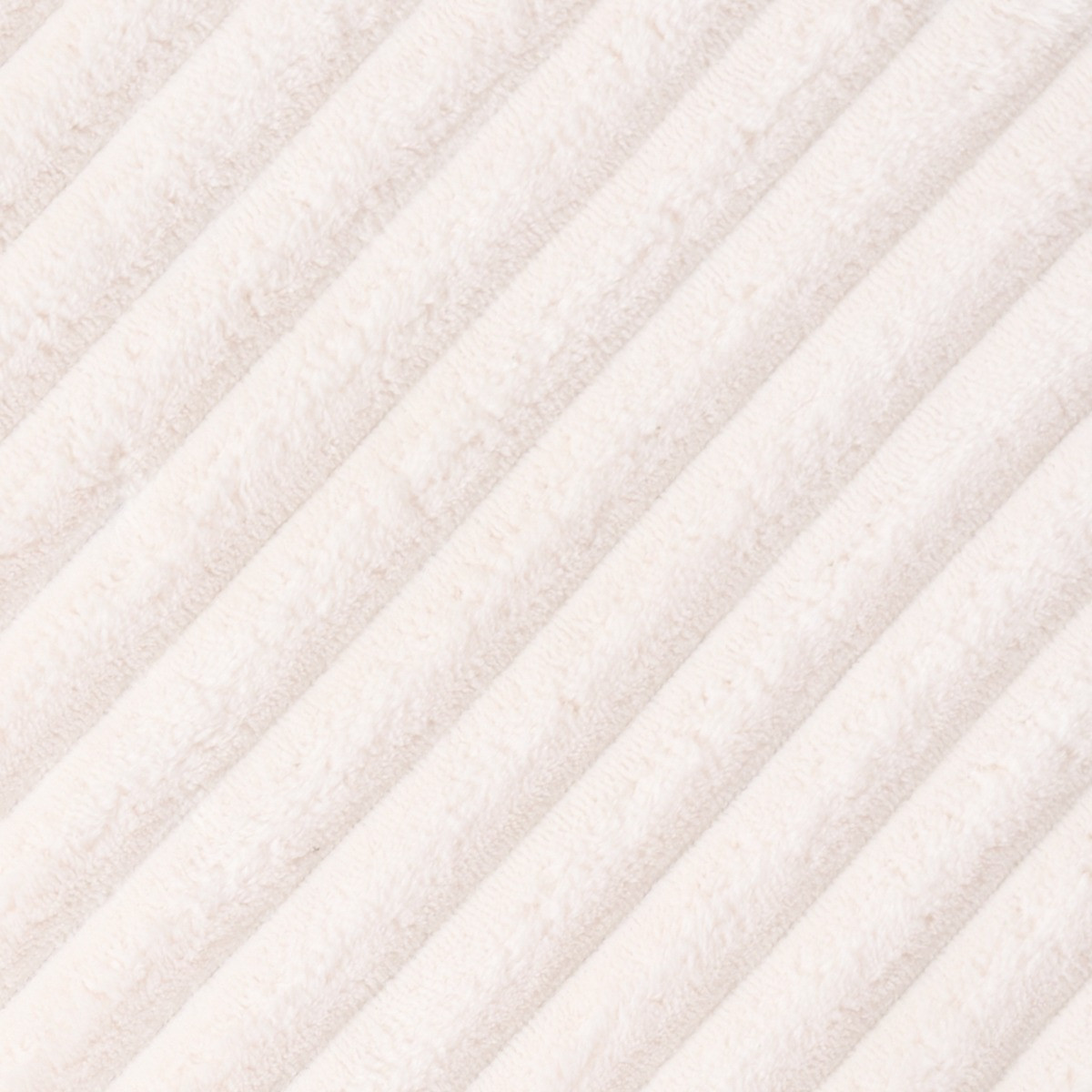 OHS Ribbed Foldable Round Storage Ottoman - Cream>