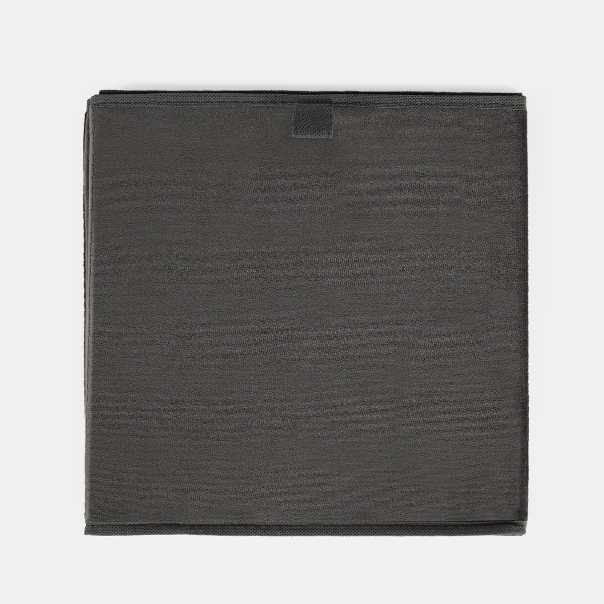 OHS Matte Velvet Cube Storage Boxes, Charcoal - 2 Pack>