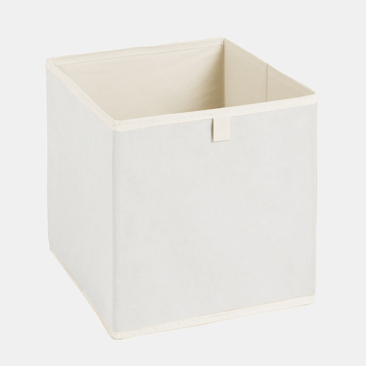 OHS Matte Velvet Cube Storage Boxes, Natural - 2 Pack>
