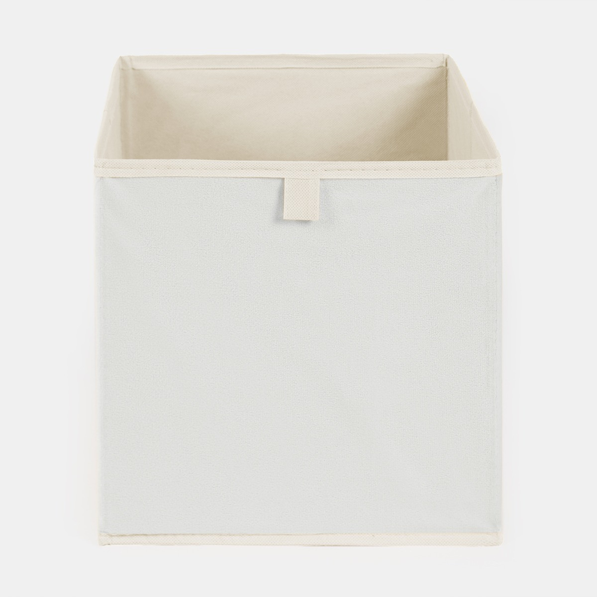 OHS Matte Velvet Cube Storage Boxes, Natural - 2 Pack>