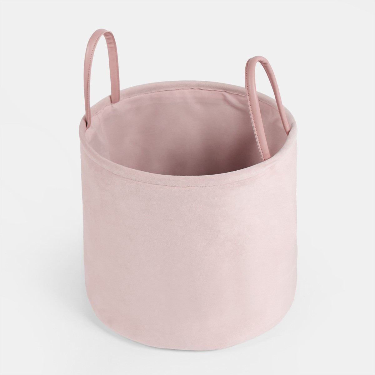OHS Matte Velvet Storage Basket - Blush>