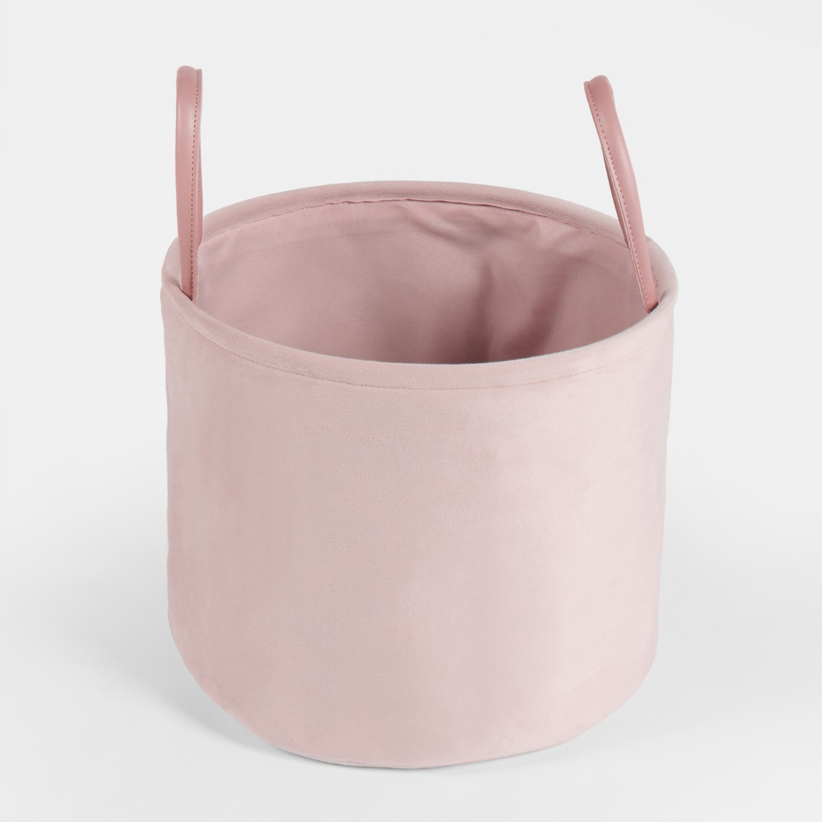 OHS Matte Velvet Storage Basket - Blush>