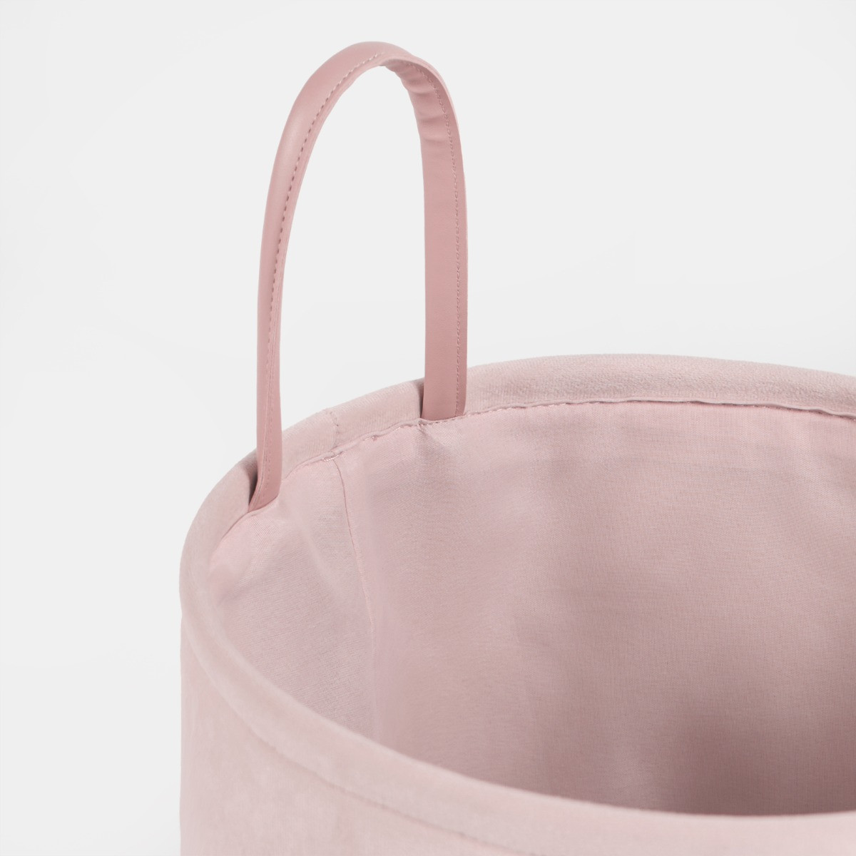 OHS Matte Velvet Storage Basket - Blush>
