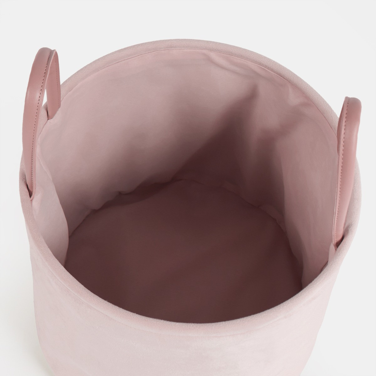 OHS Matte Velvet Storage Basket - Blush>