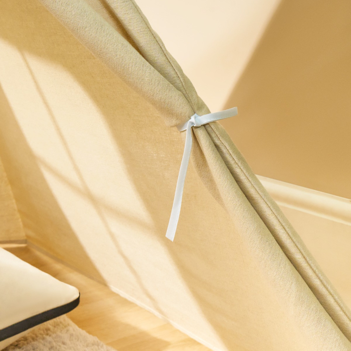 OHS Foldable Kids Storage Teepee - Natural>