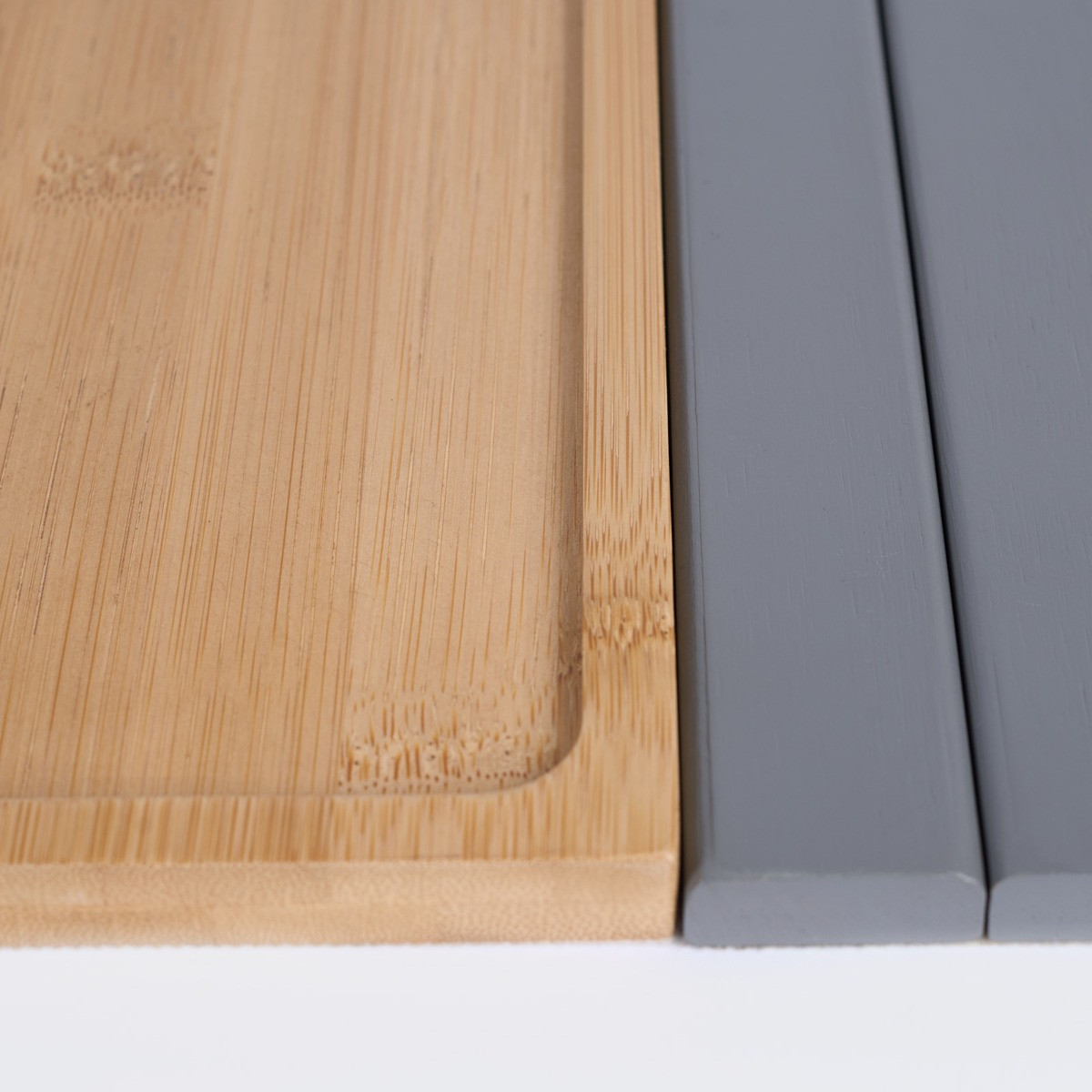 OHS Wooden Sofa Arm Tray - Natural/Grey>