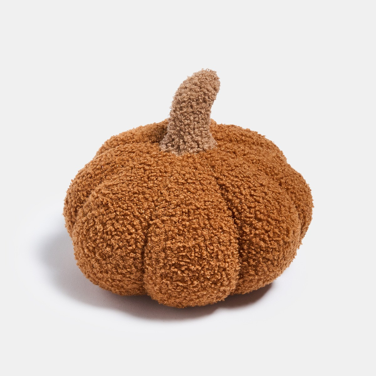 OHS Boucle Pumpkin Doorstop - Burnt Orange>