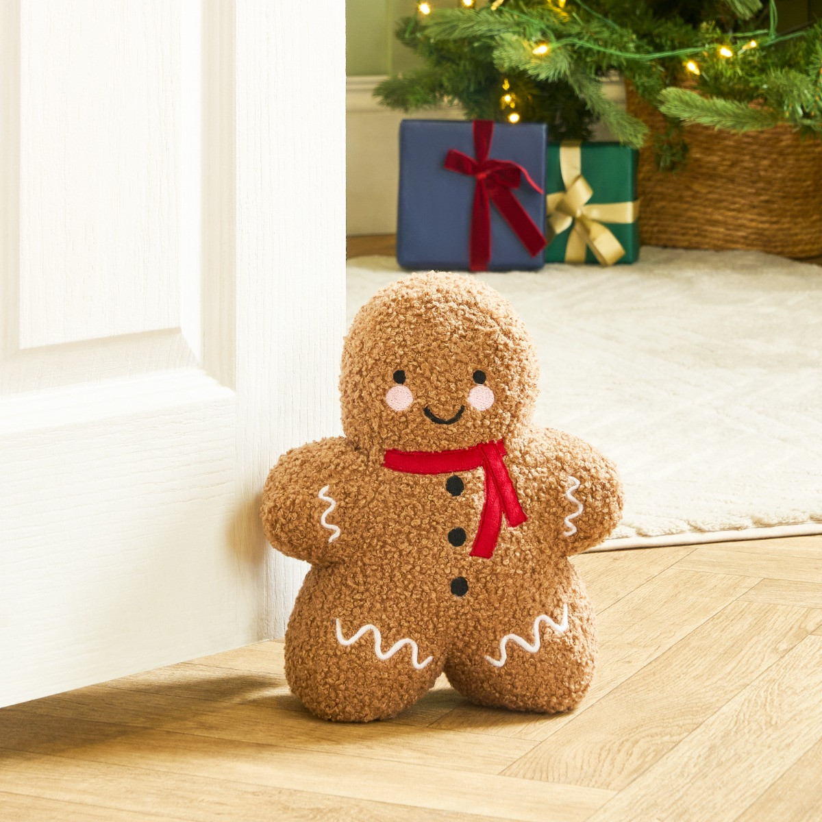 OHS Boucle Gingerbread Doorstop - Natural>