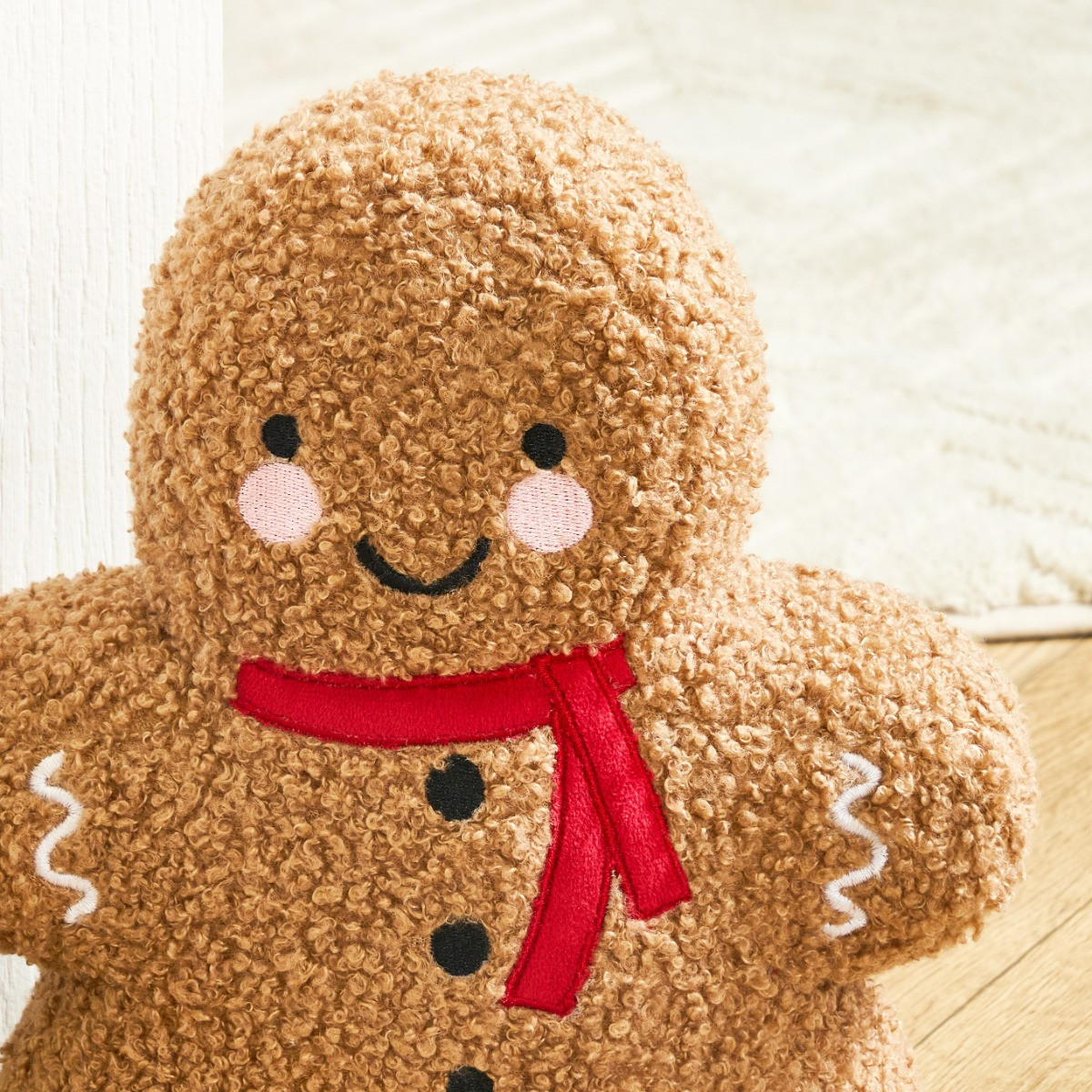 OHS Boucle Gingerbread Doorstop - Natural>
