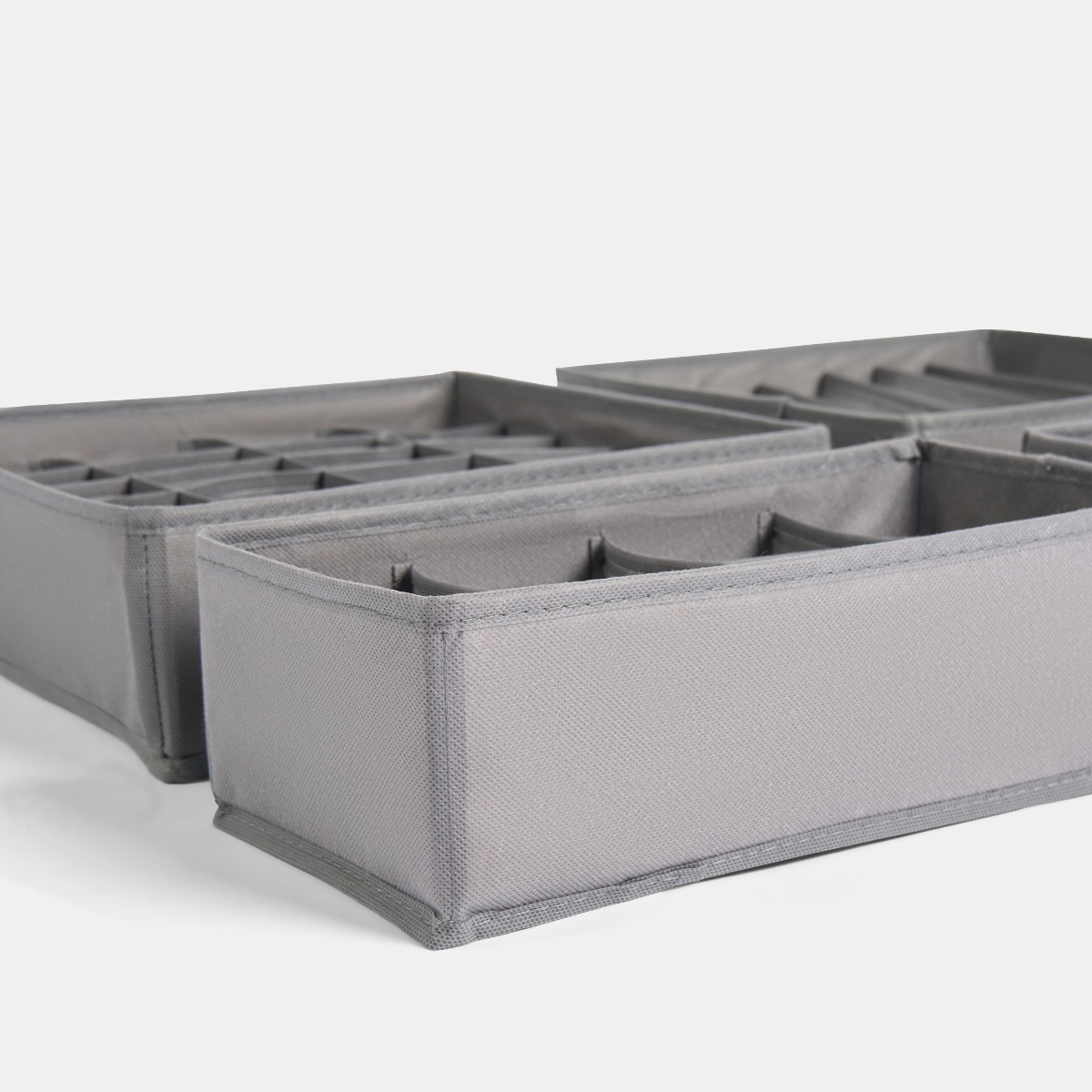 OHS Drawer Organiser Set, Grey - 4 Pack >