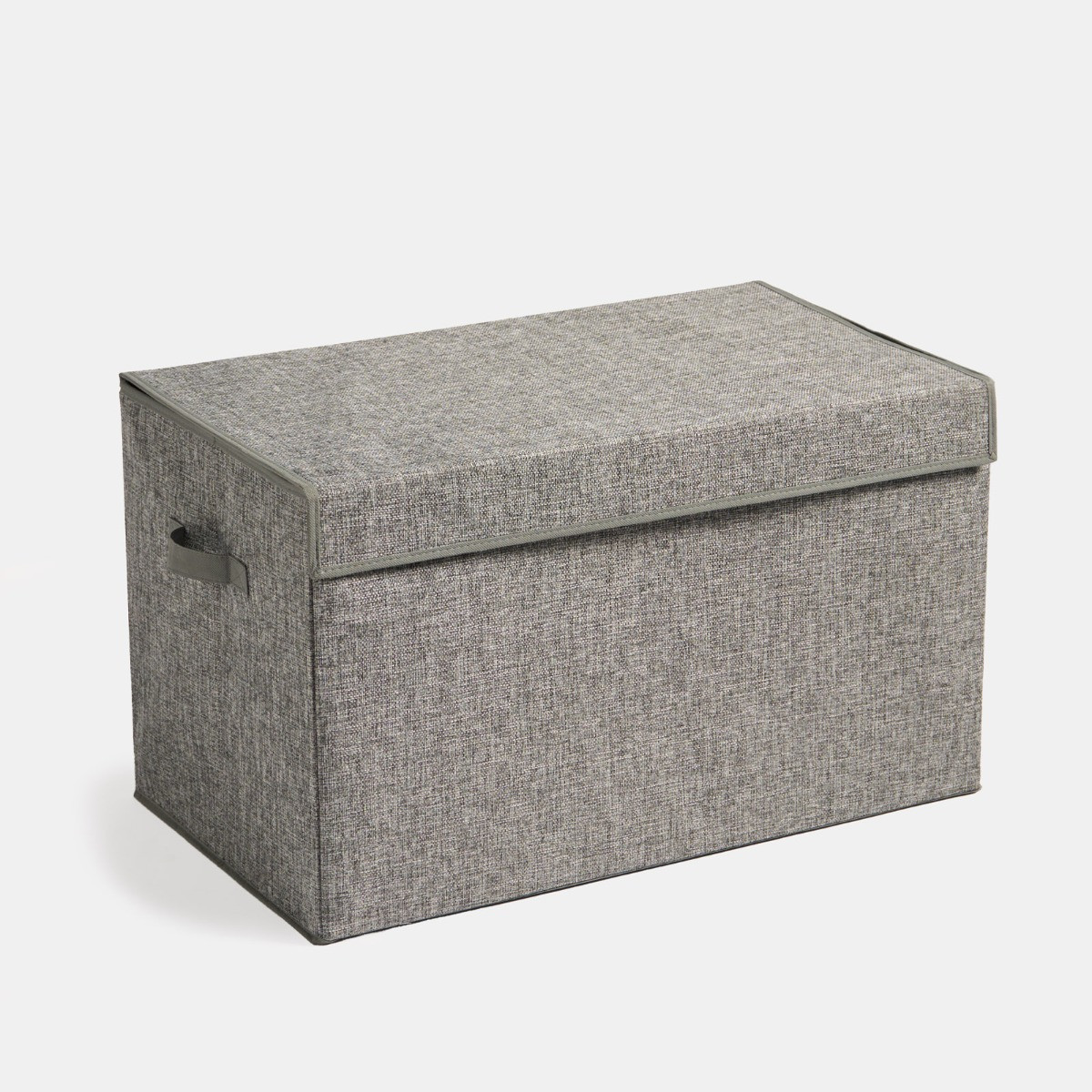 OHS Large Collapsible Storage Box With Lid - Grey>
