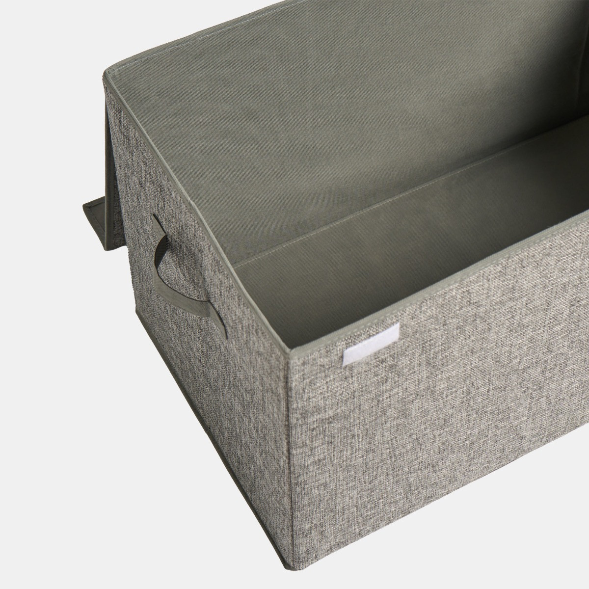 OHS Large Collapsible Storage Box With Lid - Grey>