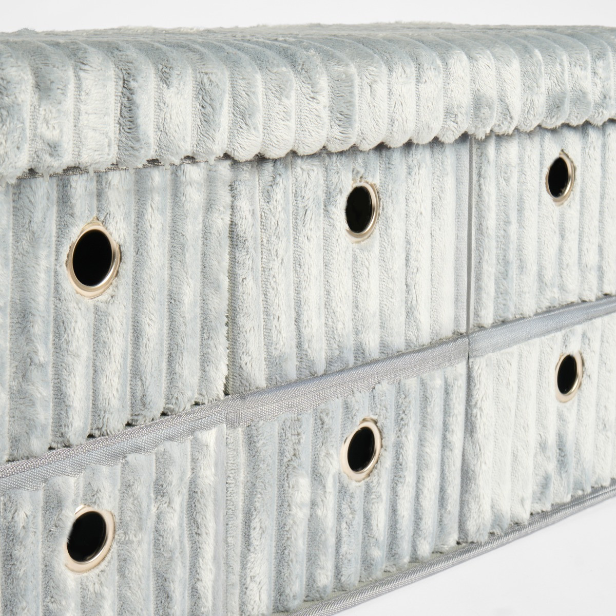 OHS Ribbed 6-Drawer Storage Chest - Grey>