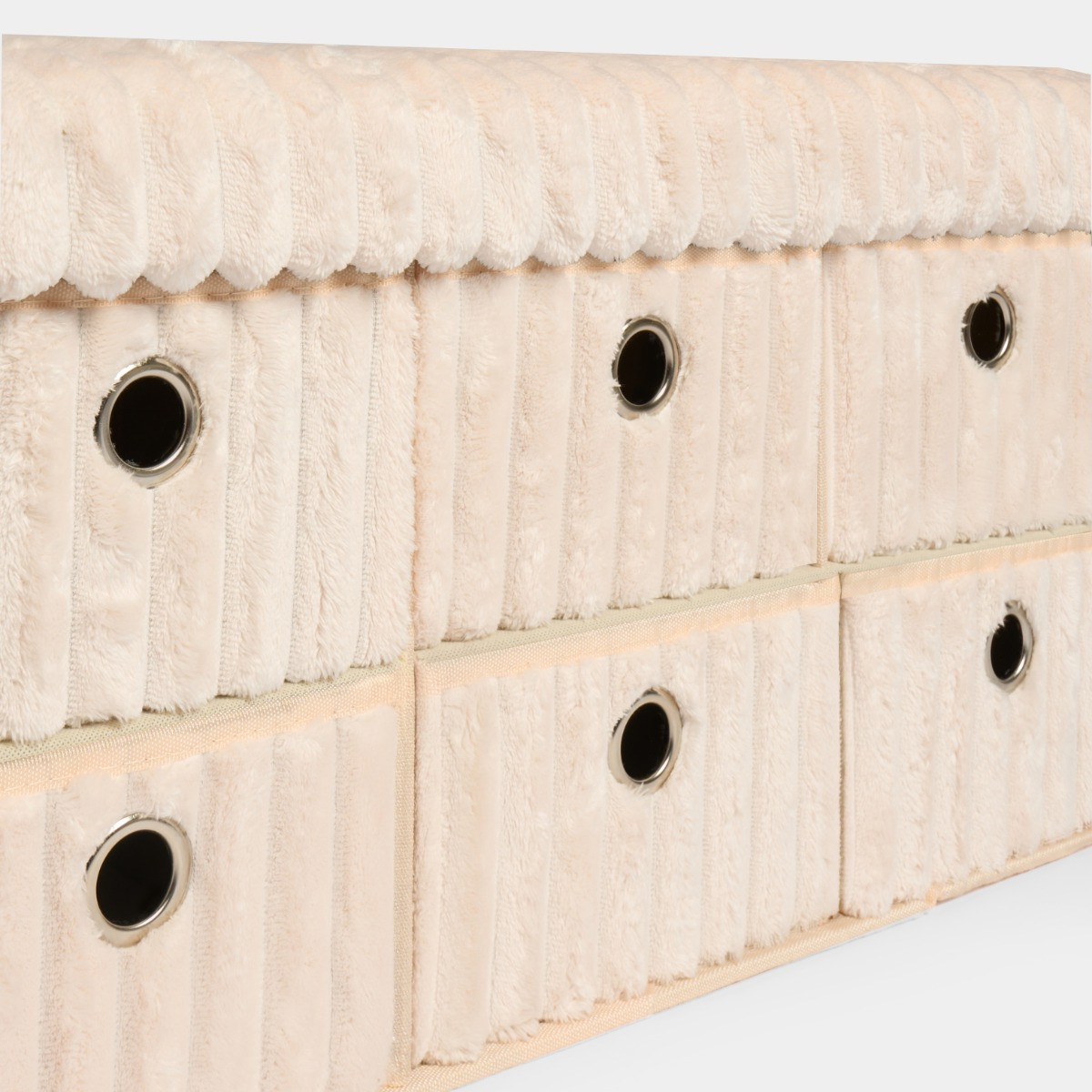 OHS Ribbed 6-Drawer Storage Chest - Cream>