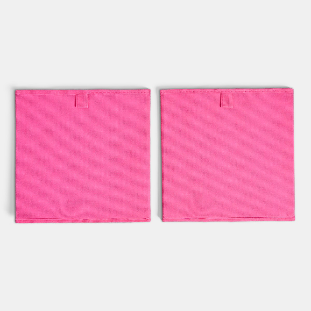 OHS Plain Cube Storage Boxes, Hot Pink - 2 Pack>