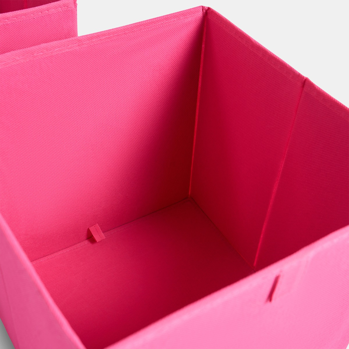 OHS Plain Cube Storage Boxes, Hot Pink - 2 Pack>