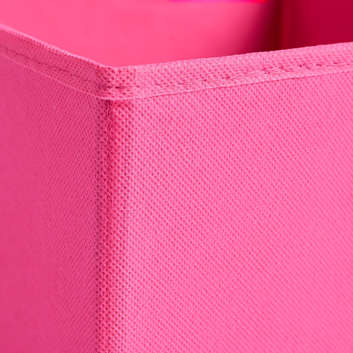 OHS Plain Cube Storage Boxes, Hot Pink - 2 Pack>