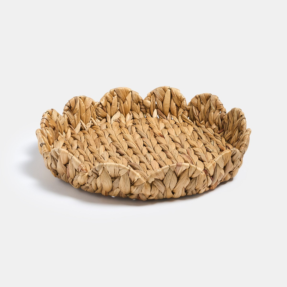 OHS Scalloped Seagrass Tray - Natural>