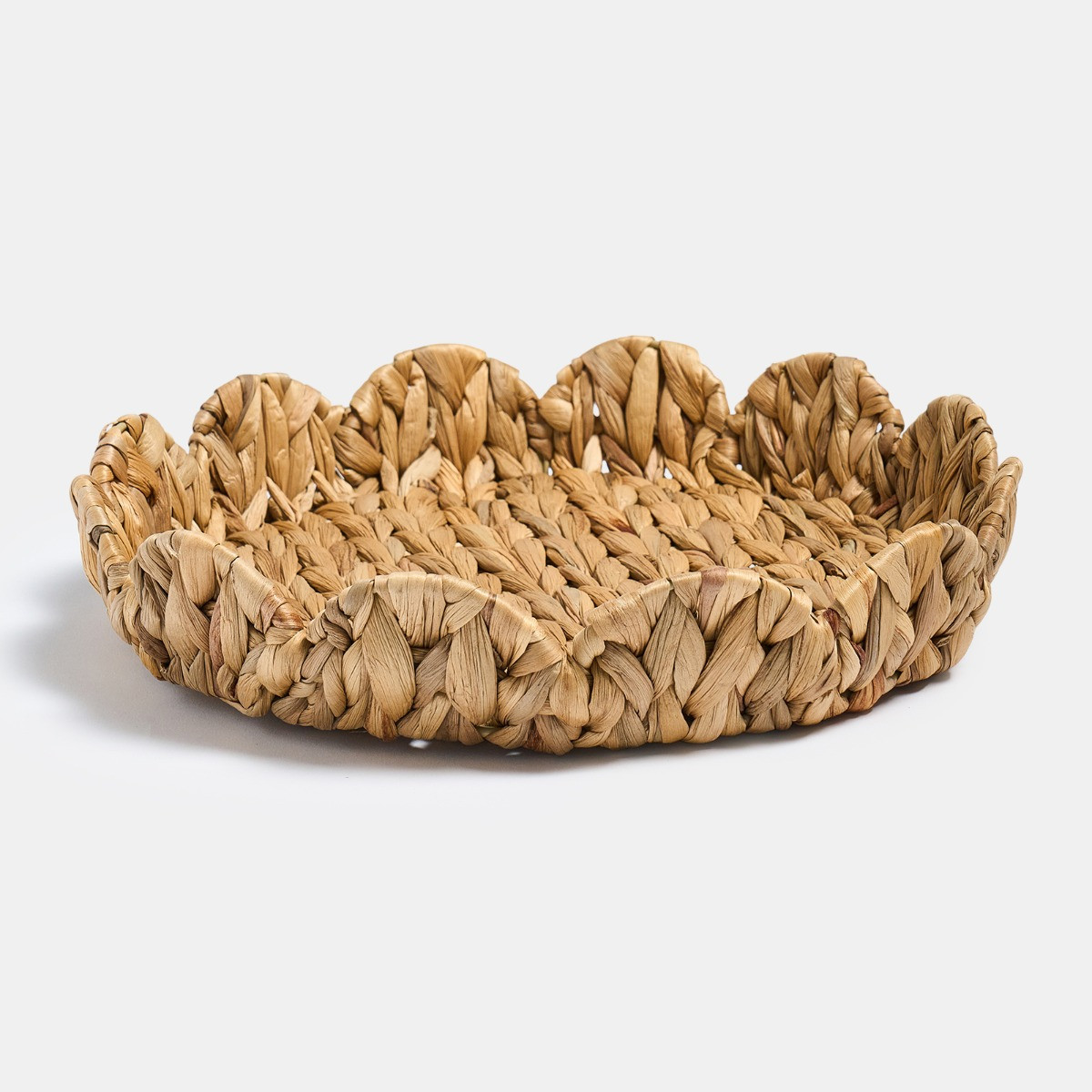 OHS Scalloped Seagrass Tray - Natural>
