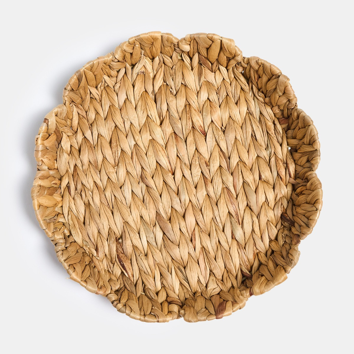OHS Scalloped Seagrass Tray - Natural>