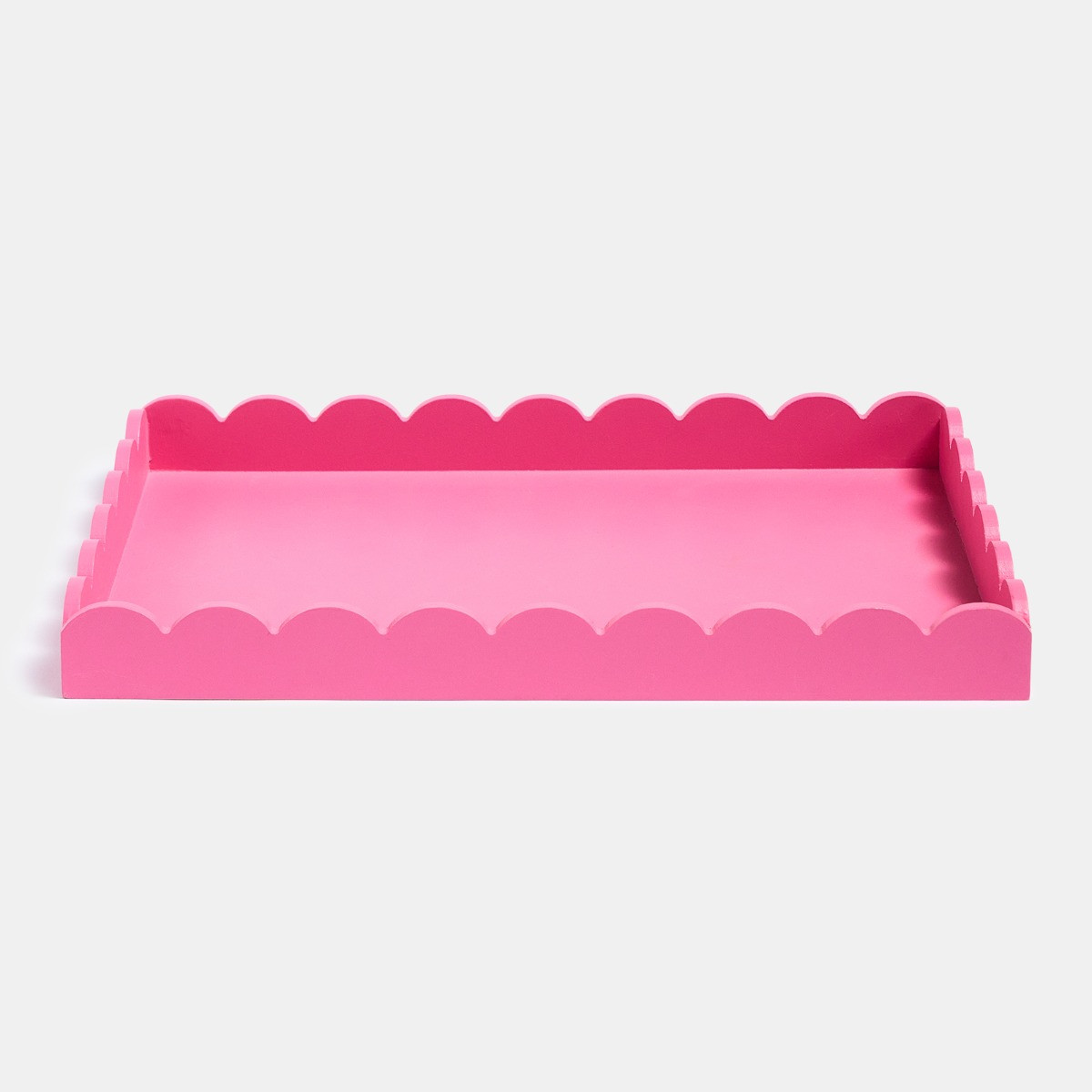 OHS Rectangle Scallop Tray - Pink>