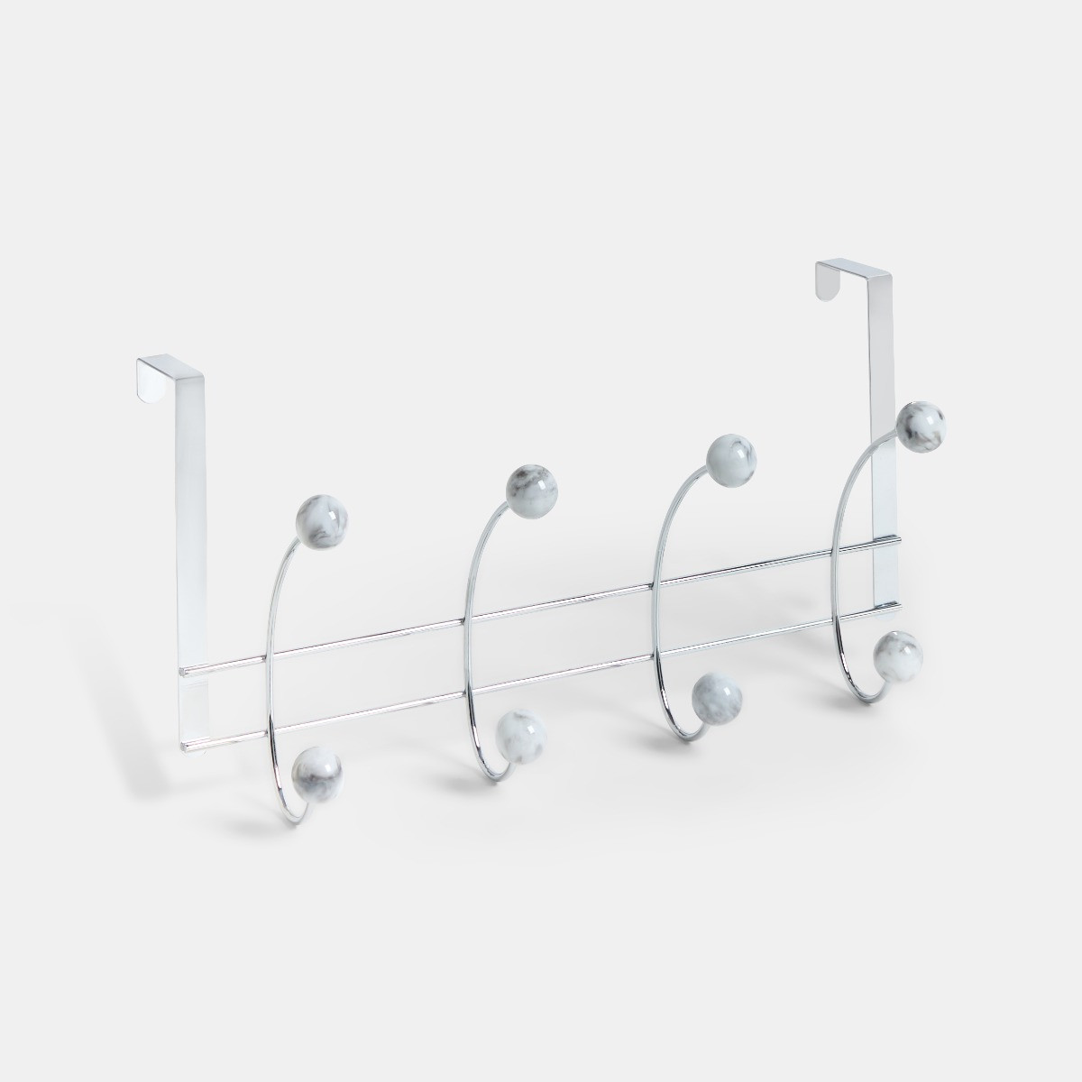 OHS Metal Over Door Hook - White Marble>