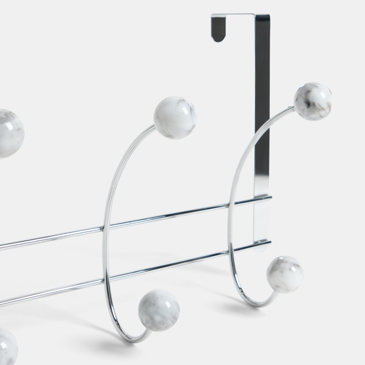 OHS Metal Over Door Hook - White Marble>