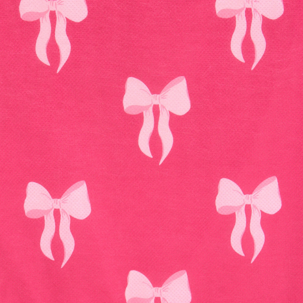 OHS Bow Print Cube Storage Boxes, Hot Pink - 2 Pack>