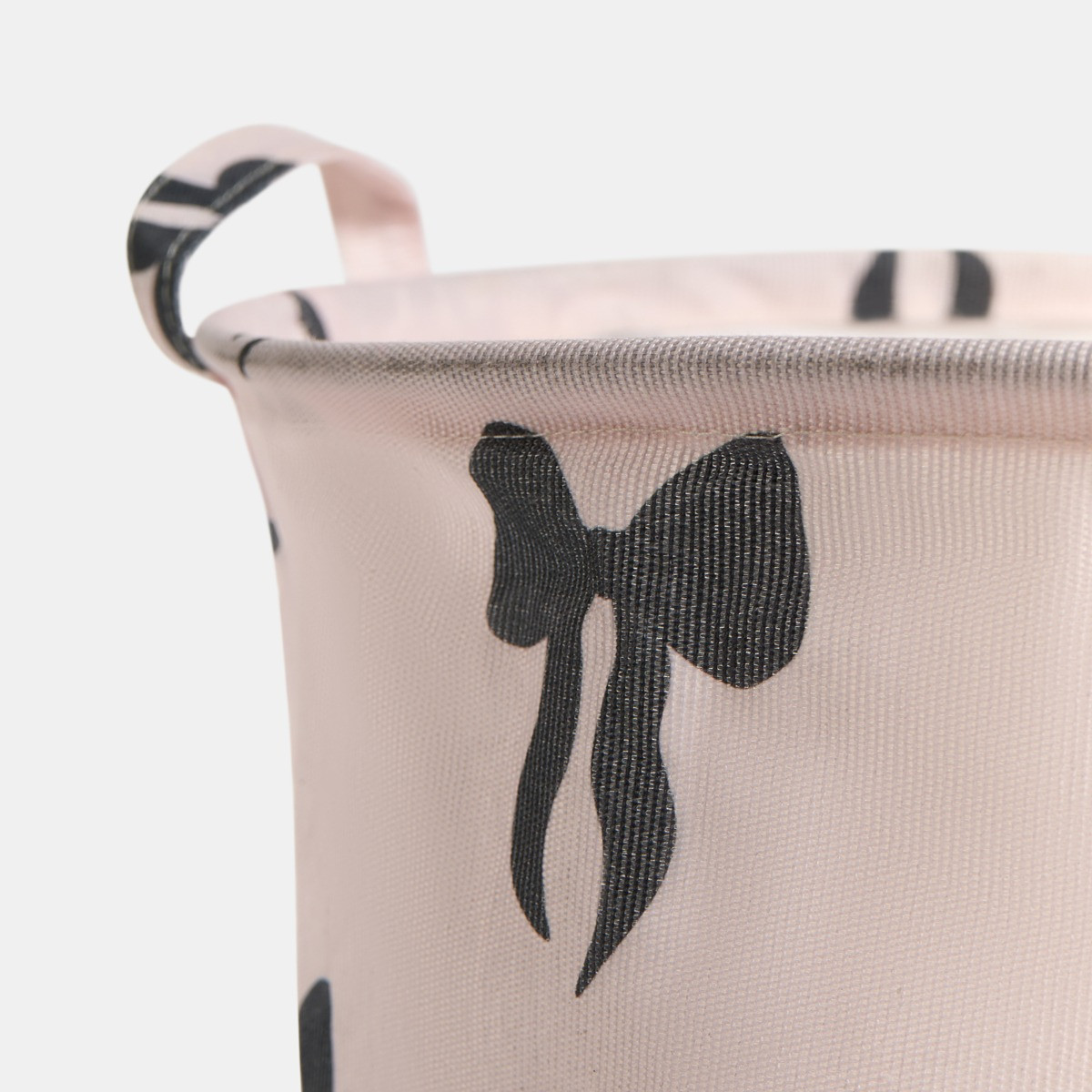OHS Bow Print Storage Basket - Monochrome>