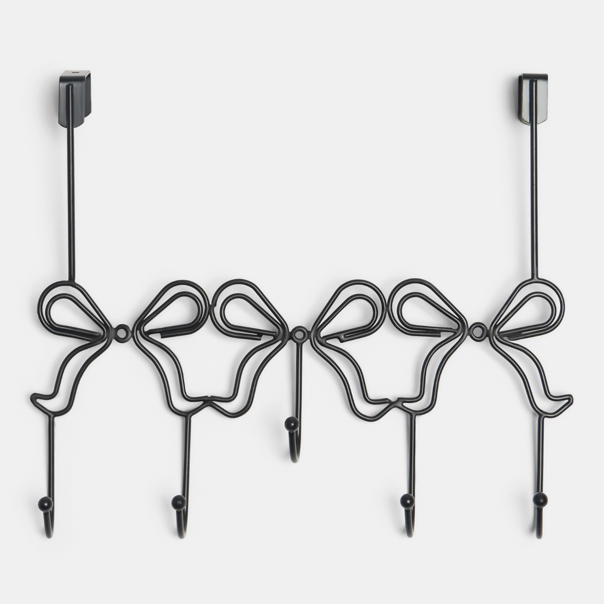 OHS Bow Metal Over Door Hook - Black >