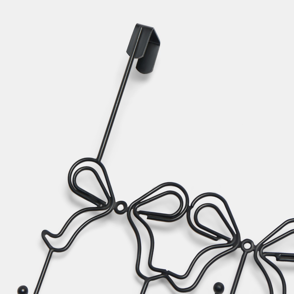 OHS Bow Metal Over Door Hook - Black >