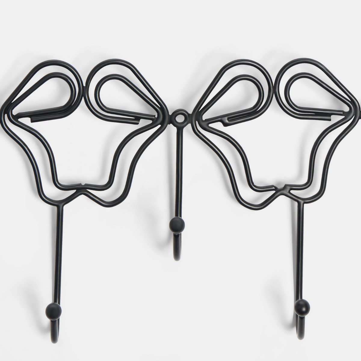 OHS Bow Metal Over Door Hook - Black >